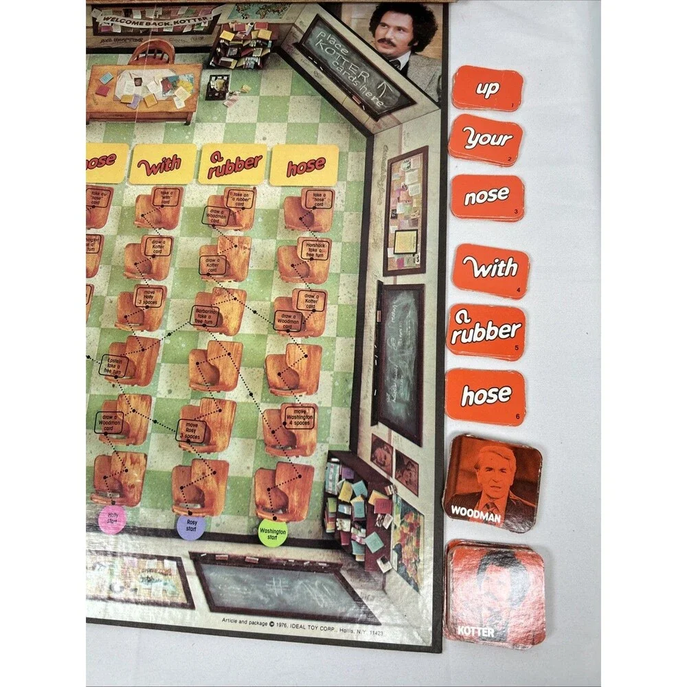 Vintage 1976 Welcome Back Kotter Board Game Travolta Barbarino - Complete